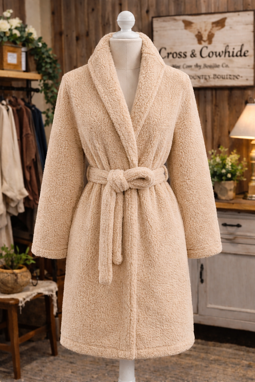 Cozy Cream Sherpa Robe
