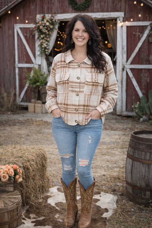 Lightweight Plaid Jacket