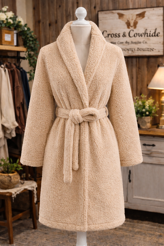 Cozy Cream Sherpa Robe