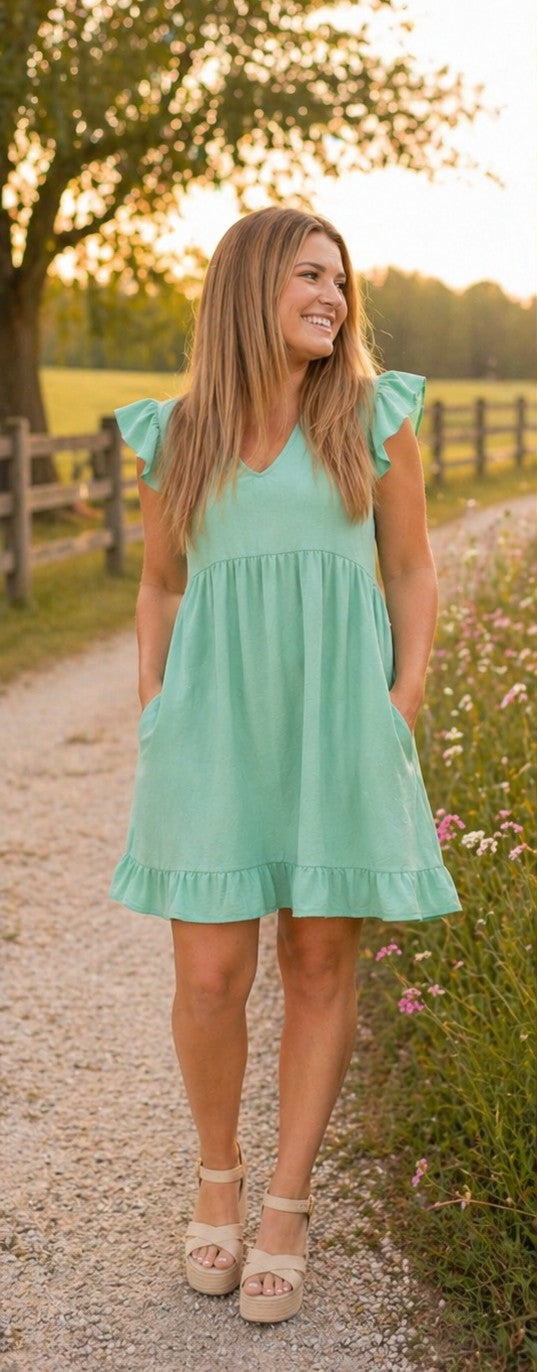 Mint Magnolia Dress