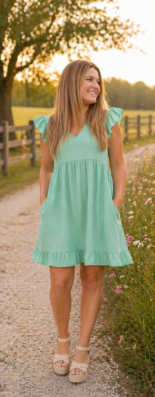Mint Magnolia Dress